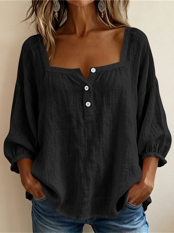 Lin Élégant – Blouse en Lin Élégante