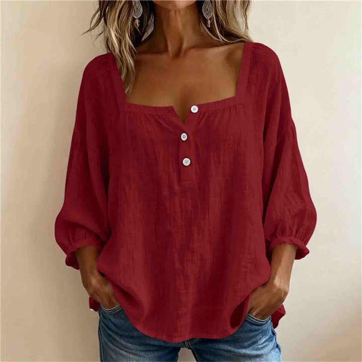Lin Élégant – Blouse en Lin Élégante