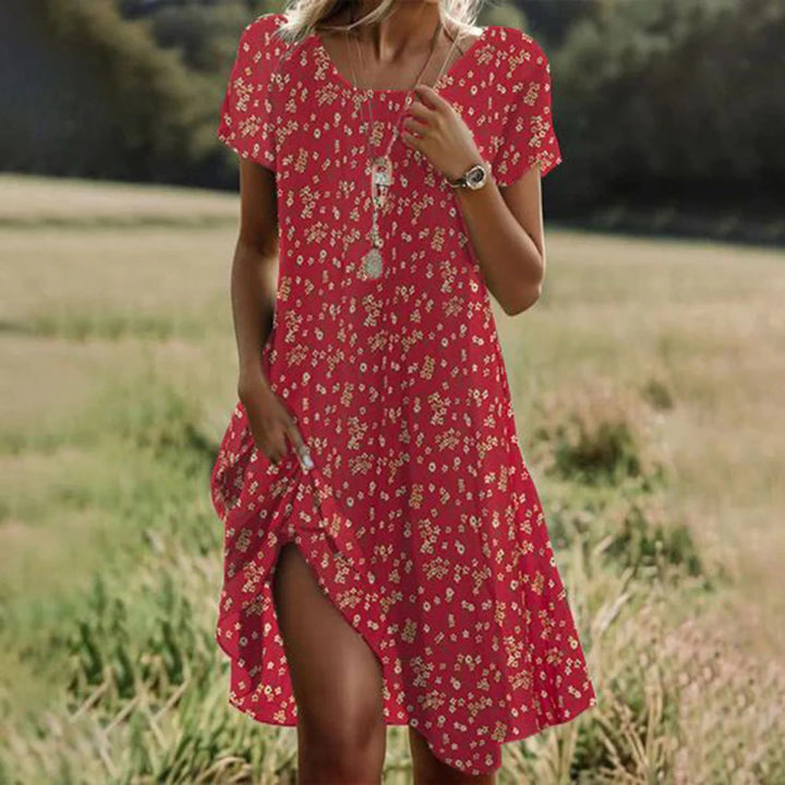 Aurore – Robe Midi d'Été Fluide