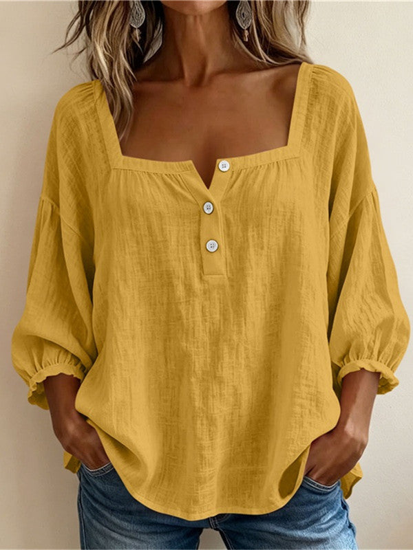 Lin Élégant – Blouse en Lin Élégante