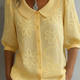 Fleurette – Top Fleuri Col Rond
