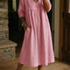 Classique Col V – Robe Midi Classique Col V