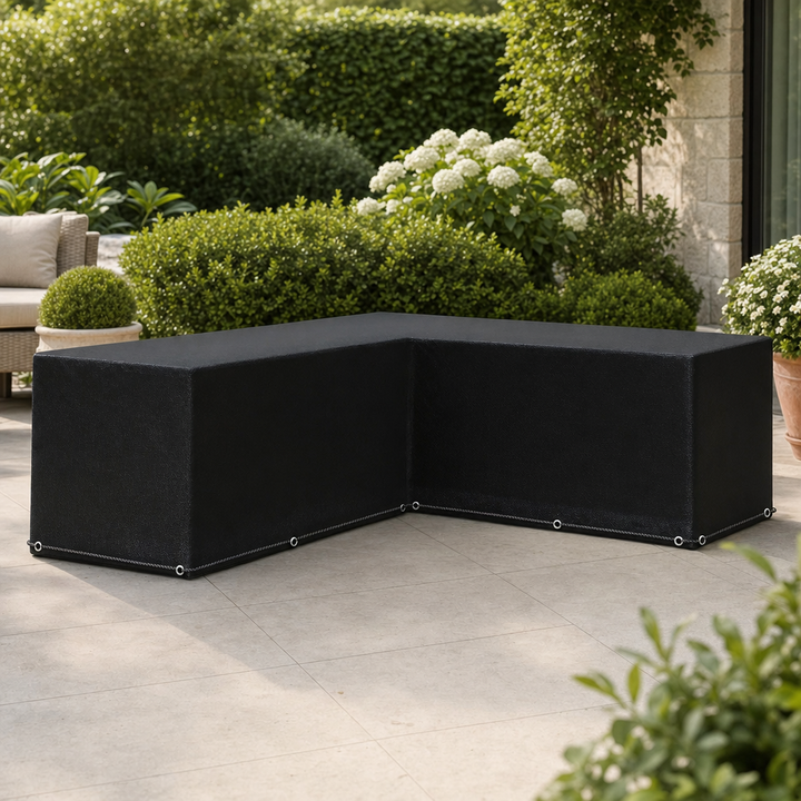 Housse de Protection Imperméable pour Salon de Jardin en L - 250x250x90 cm