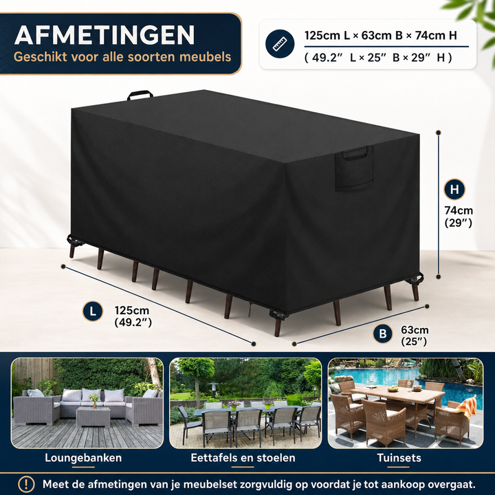 Housse de protection imperméable pour salon de jardin - Toile Oxford 420D