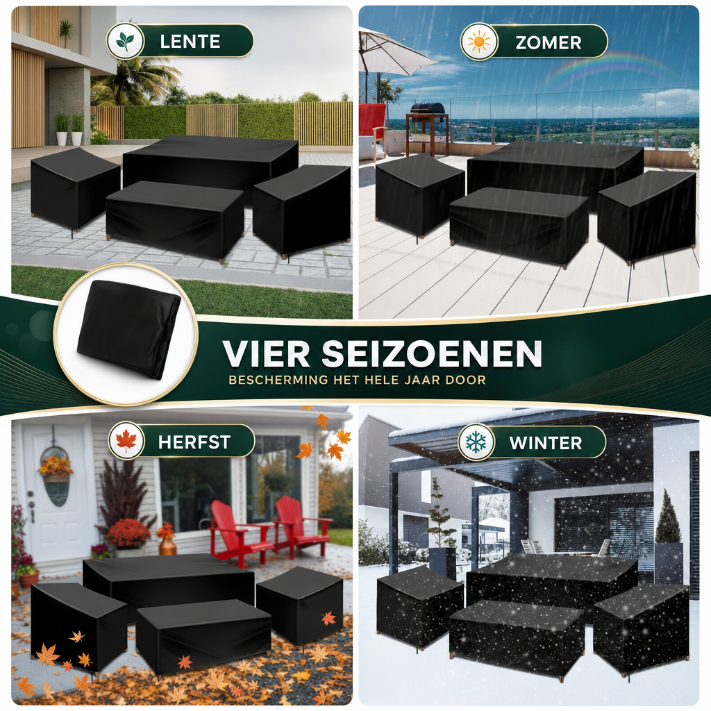 Housse de Protection Salon de Jardin Imperméable - Set de 4