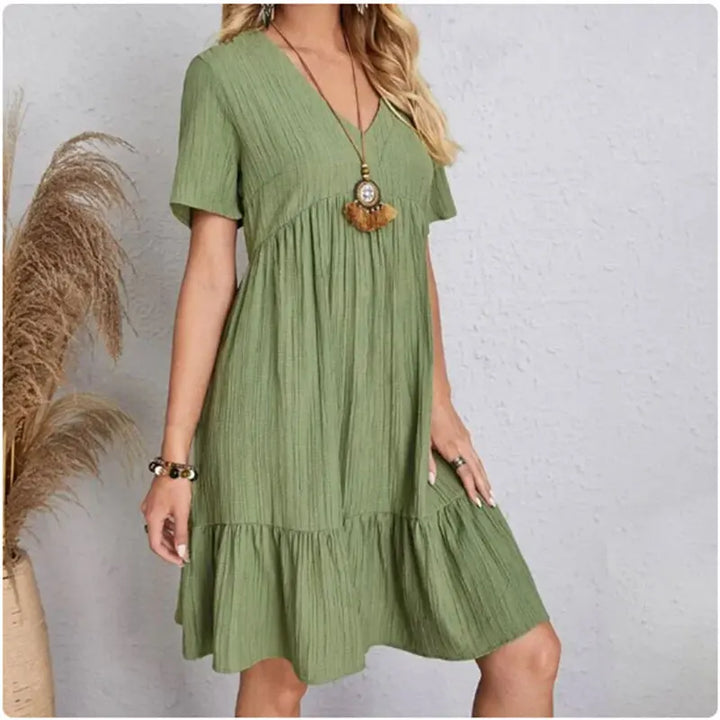 Chic Manche Courte – Robe d'Été Chic Manches Courtes