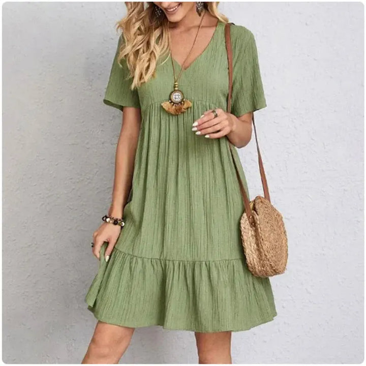 Chic Manche Courte – Robe d'Été Chic Manches Courtes