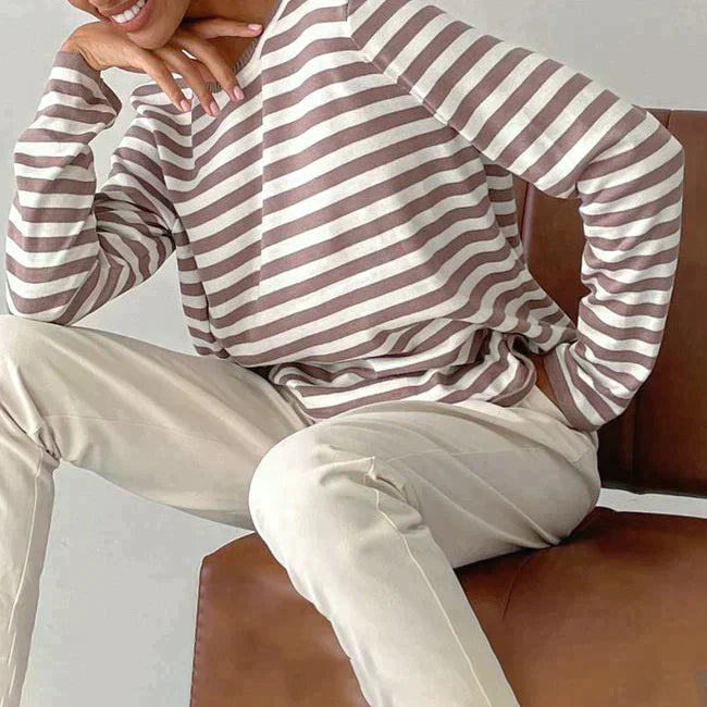 Elin – Pull Rayé Femme
