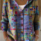 Mosaïque – Gilet à Capuche Patchwork