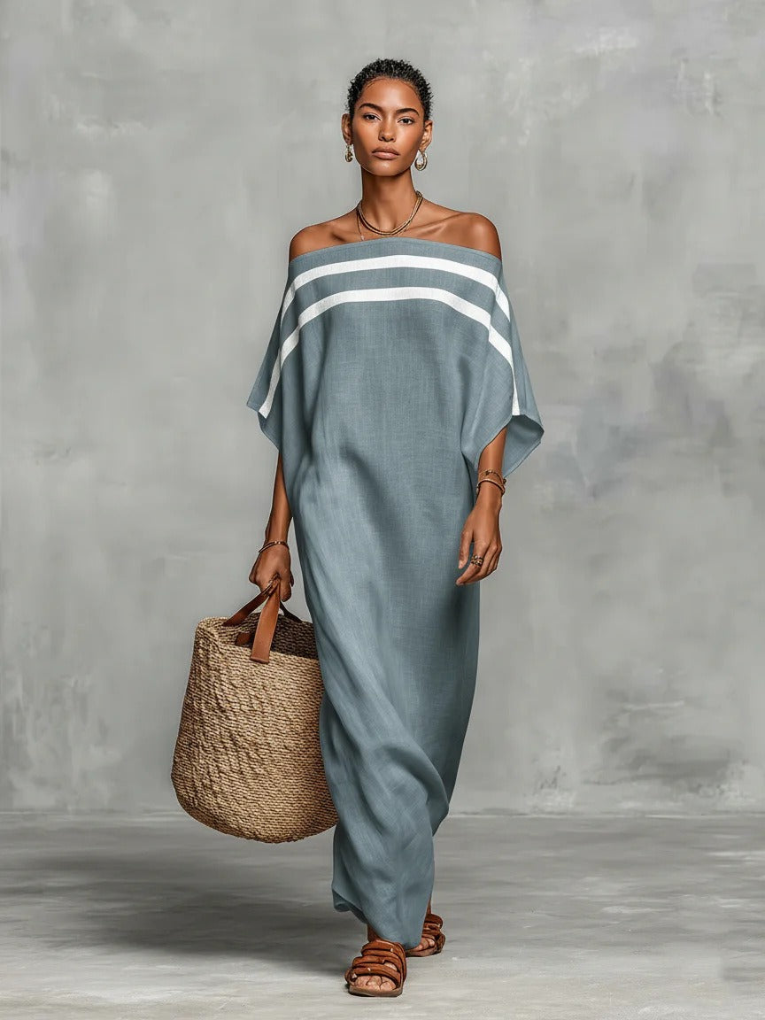 Bérénice – Robe Maxi Épaules Dénudées