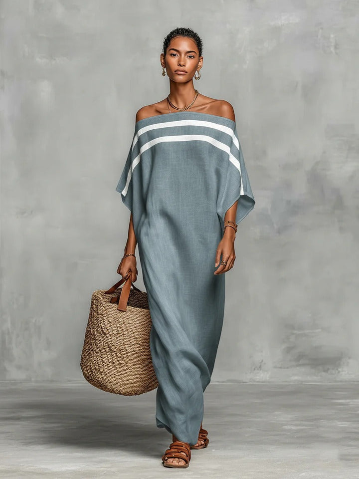 Bérénice – Robe Maxi Épaules Dénudées