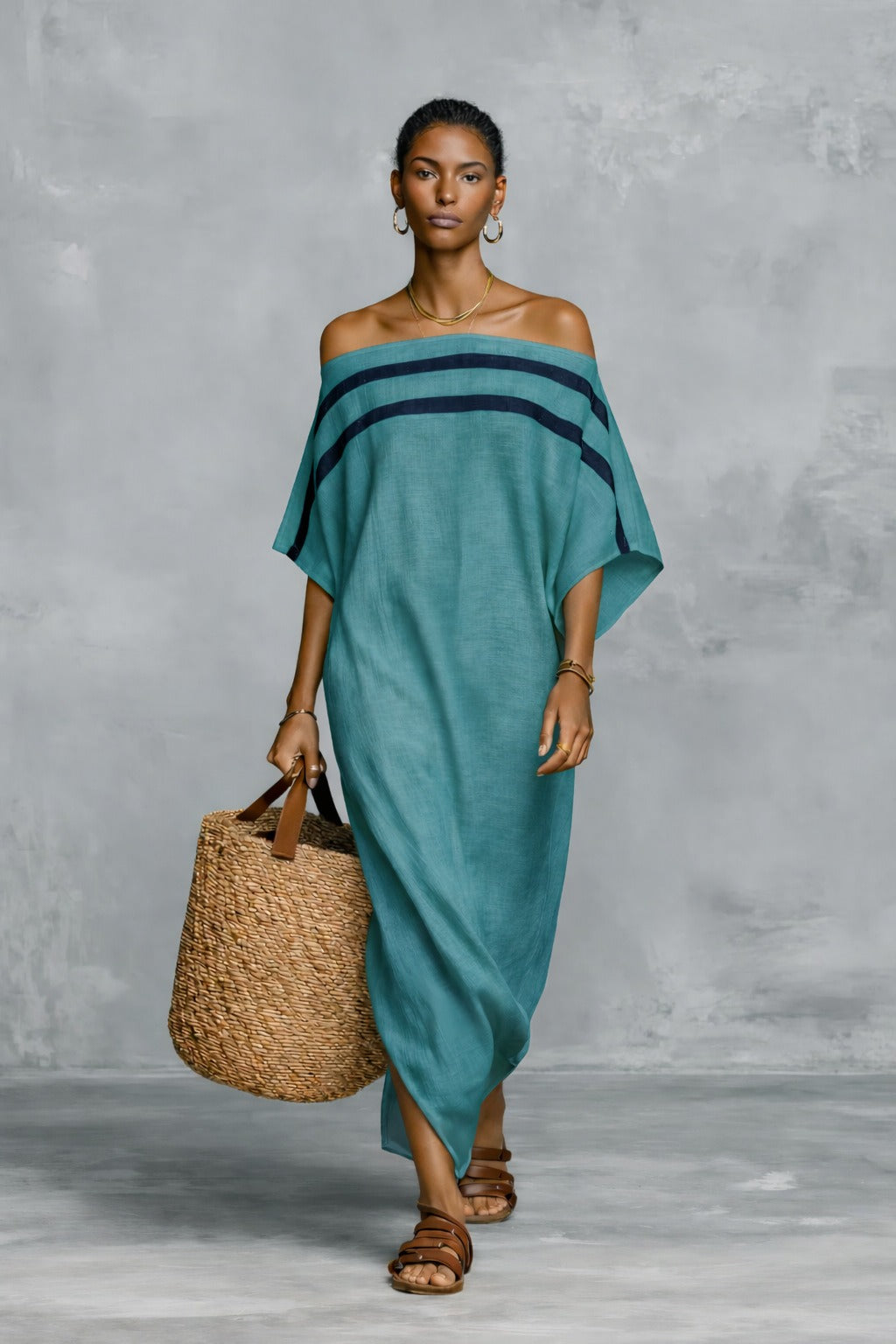 Bérénice – Robe Maxi Épaules Dénudées