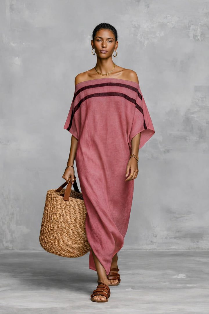 Bérénice – Robe Maxi Épaules Dénudées