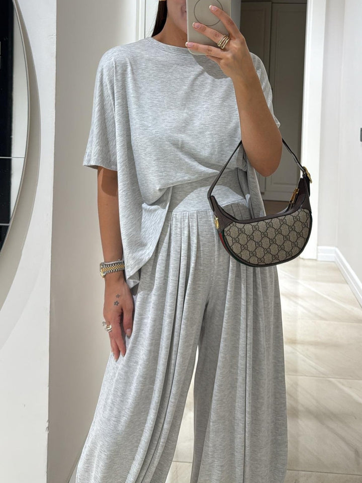 Noémie – Ensemble Top Casual et Pantalon Large