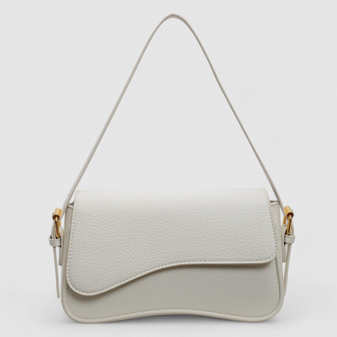 Zoé – Sac à Main Ondulé en Cuir Vegan