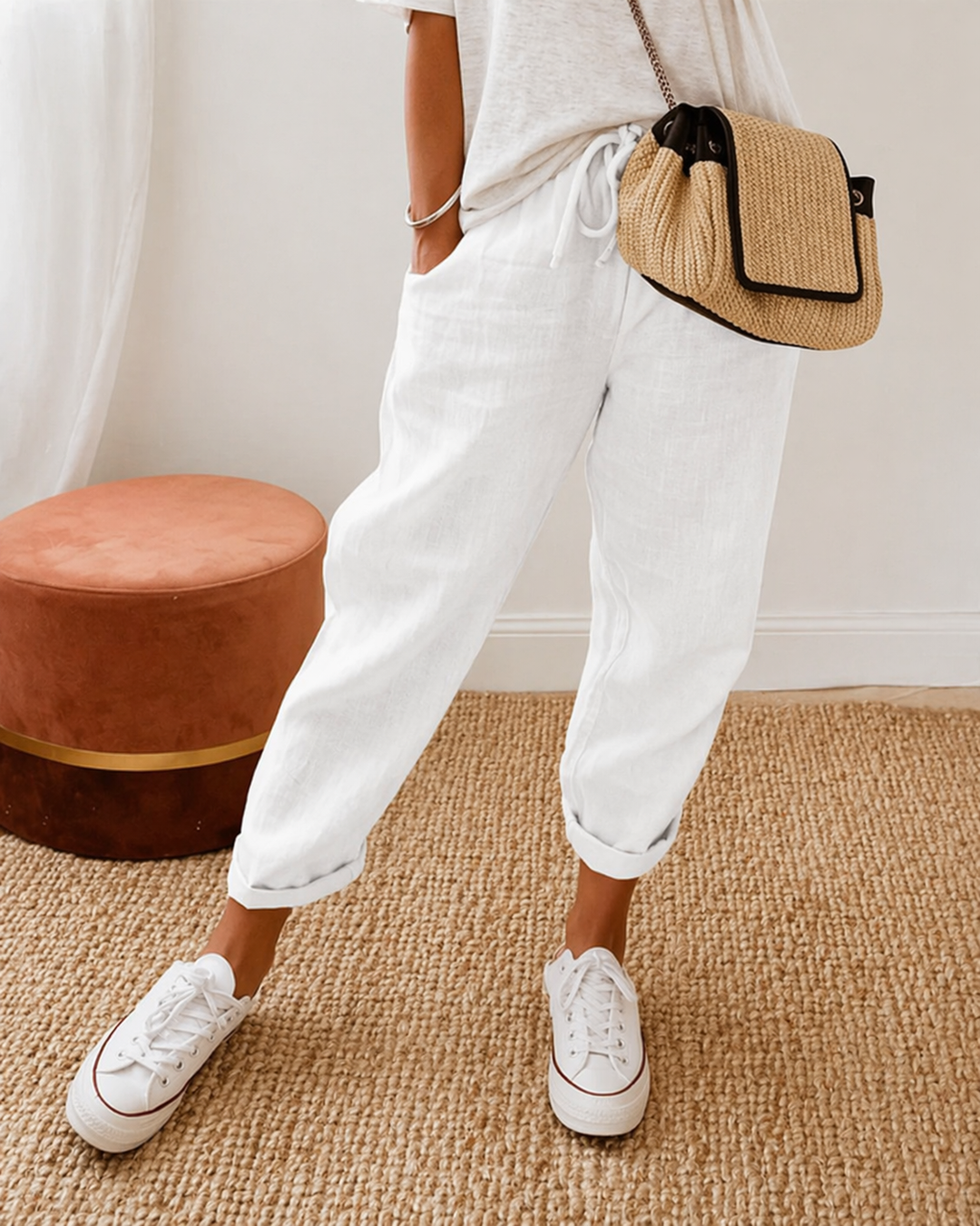 Détente Lin – Pantalon en Lin Décontracté