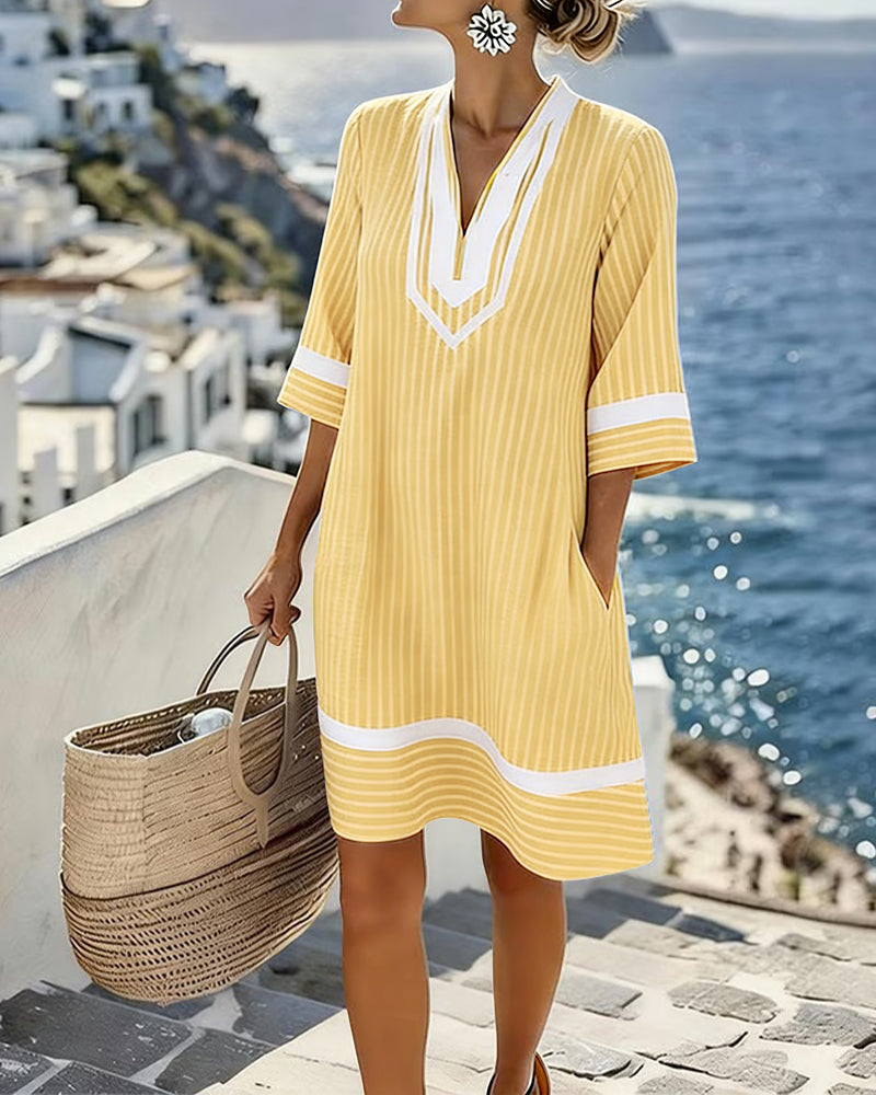 Mini Rayures – Mini-Robe Rayée