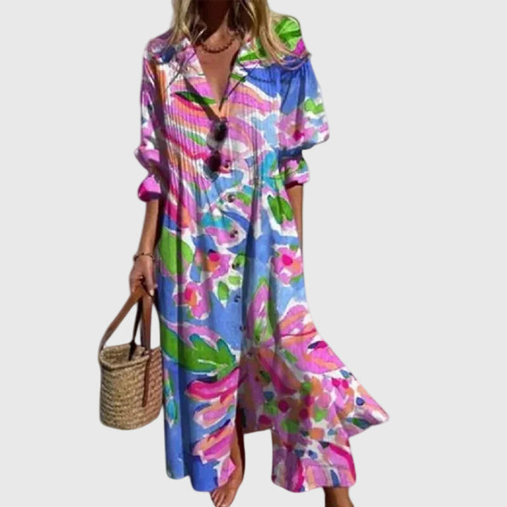 Boho Éclat – Maxi-Robe Bohème Éclatante