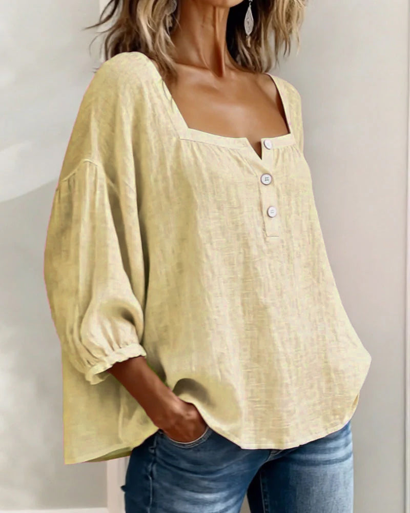 Col Carré – Blouse Col Carré