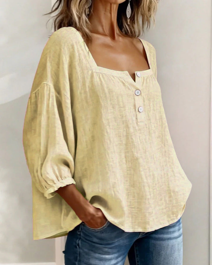 Lin Élégant – Blouse en Lin Élégante