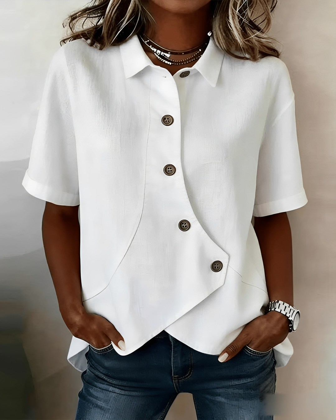 Lin Mêlé – Shirt en Mélange de Lin