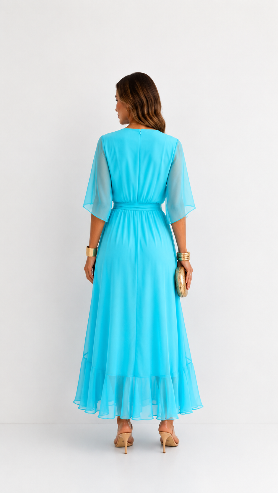 Plissée – Robe Plissée en Mousseline