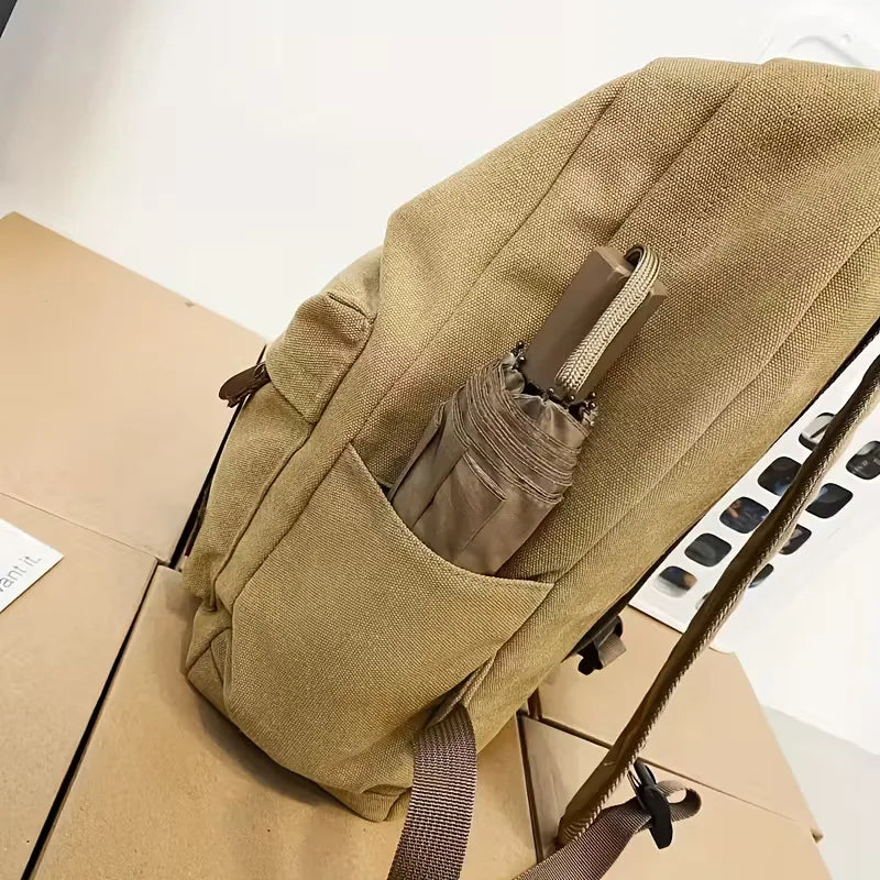 Sac à dos en toile avec poche avant