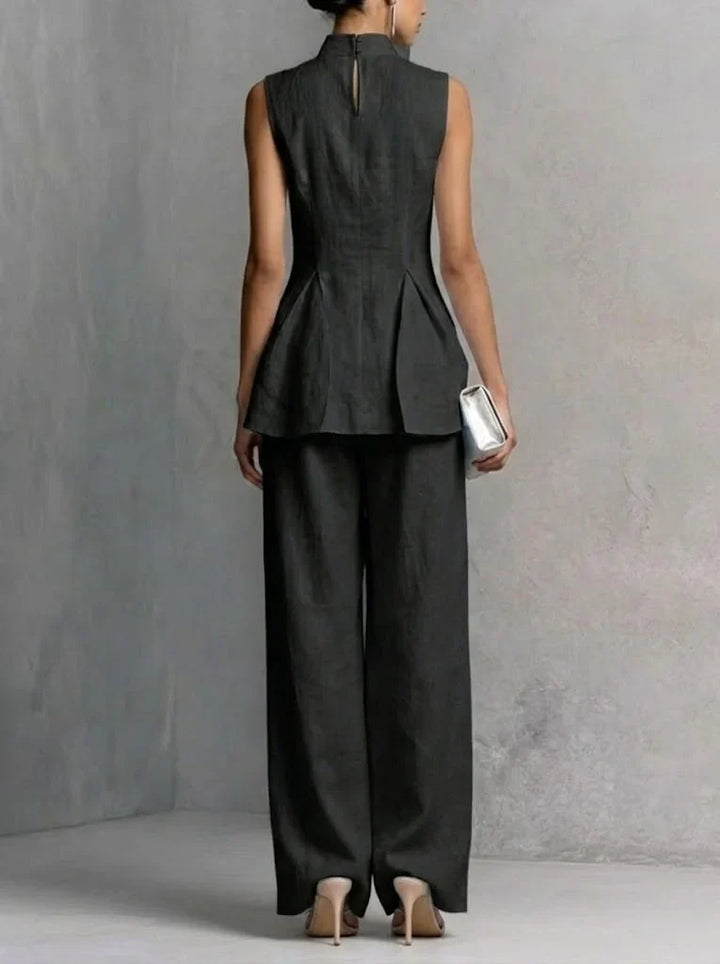 Victoire – Ensemble Col Haut et Pantalon Large