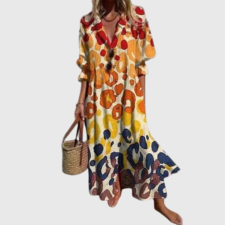 Boho Éclat – Maxi-Robe Bohème Éclatante