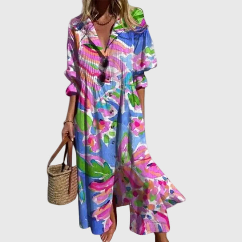 Boho Éclat – Maxi-Robe Bohème Éclatante