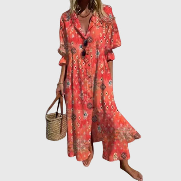 Boho Éclat – Maxi-Robe Bohème Éclatante