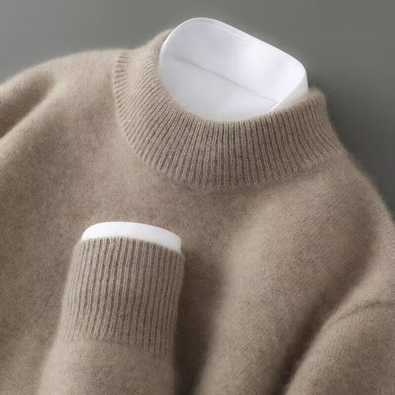 Pull en Cachemire Élégant à Col Montant