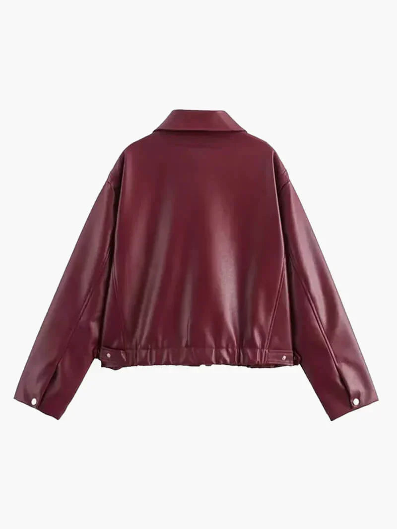 Feja – Veste Zippée Effet Cuir