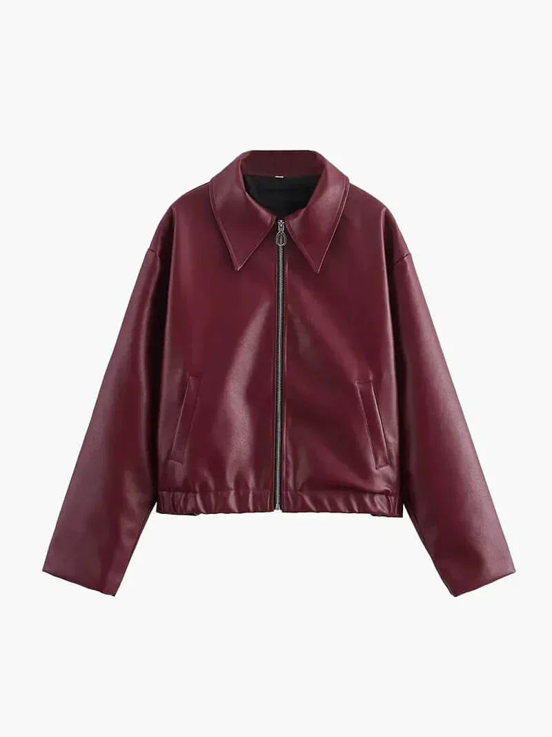 Feja – Veste Zippée Effet Cuir