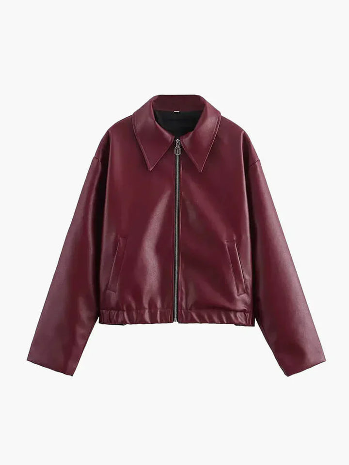 Feja – Veste Zippée Effet Cuir