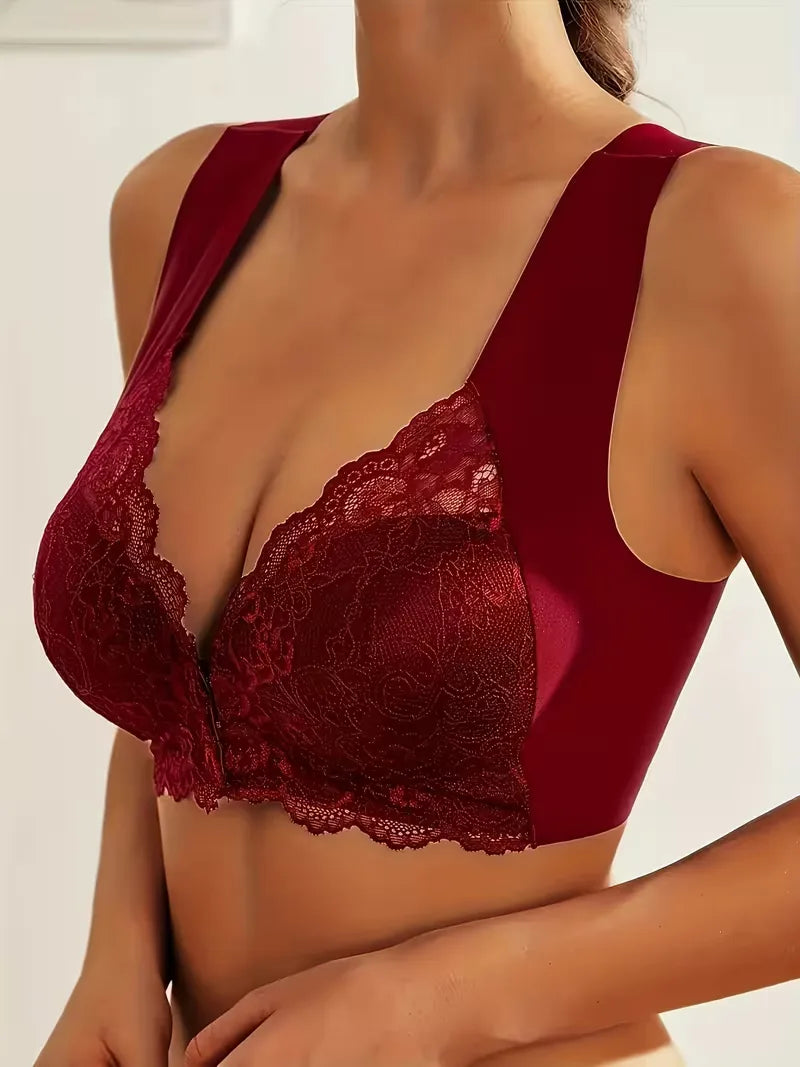 Soutien-gorge en dentelle avec fermeture avant