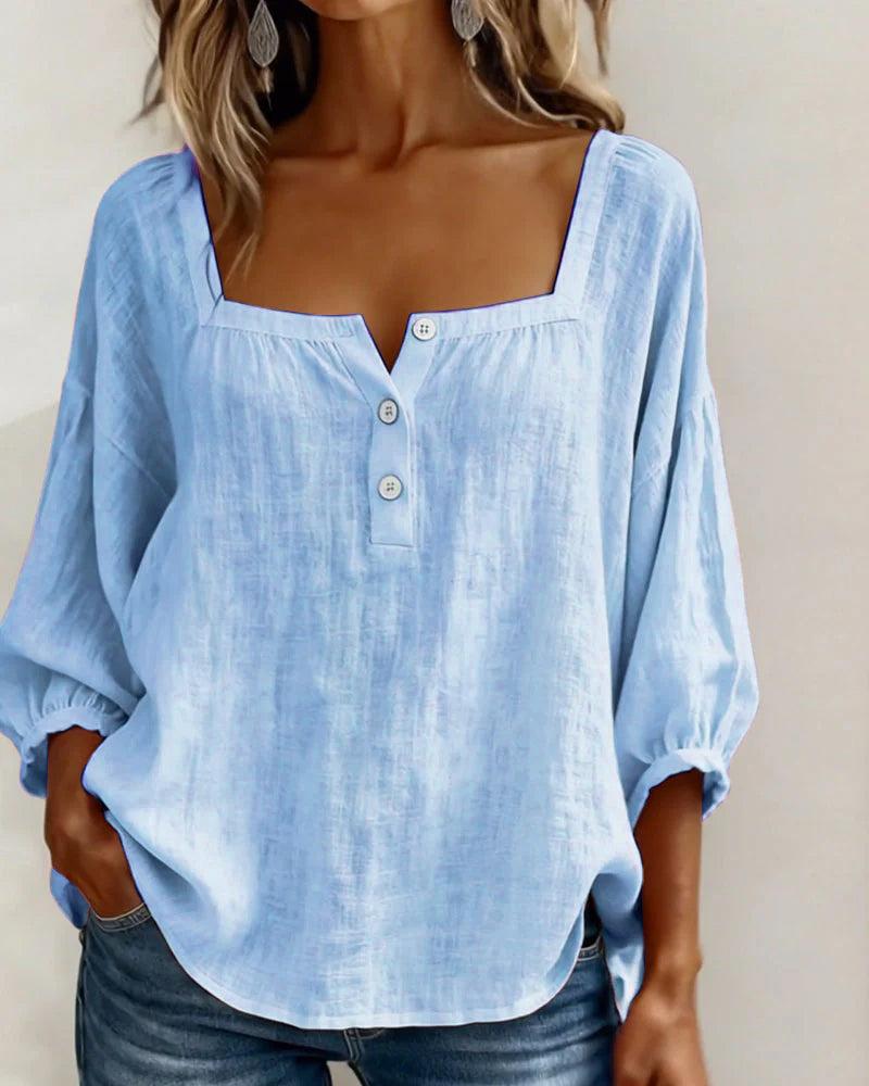 Col Carré – Blouse Col Carré