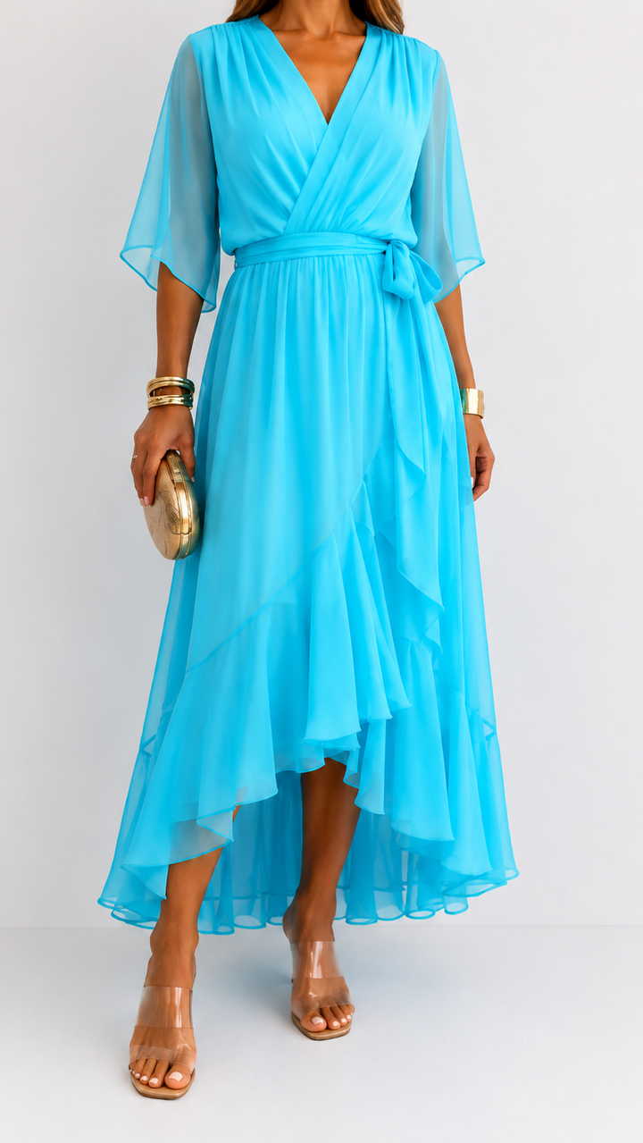 Plissée – Robe Plissée en Mousseline