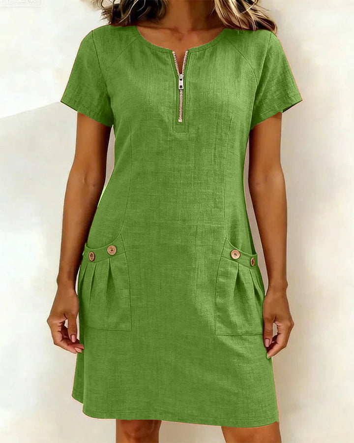 Naturelle – Robe en Mélange de Lin