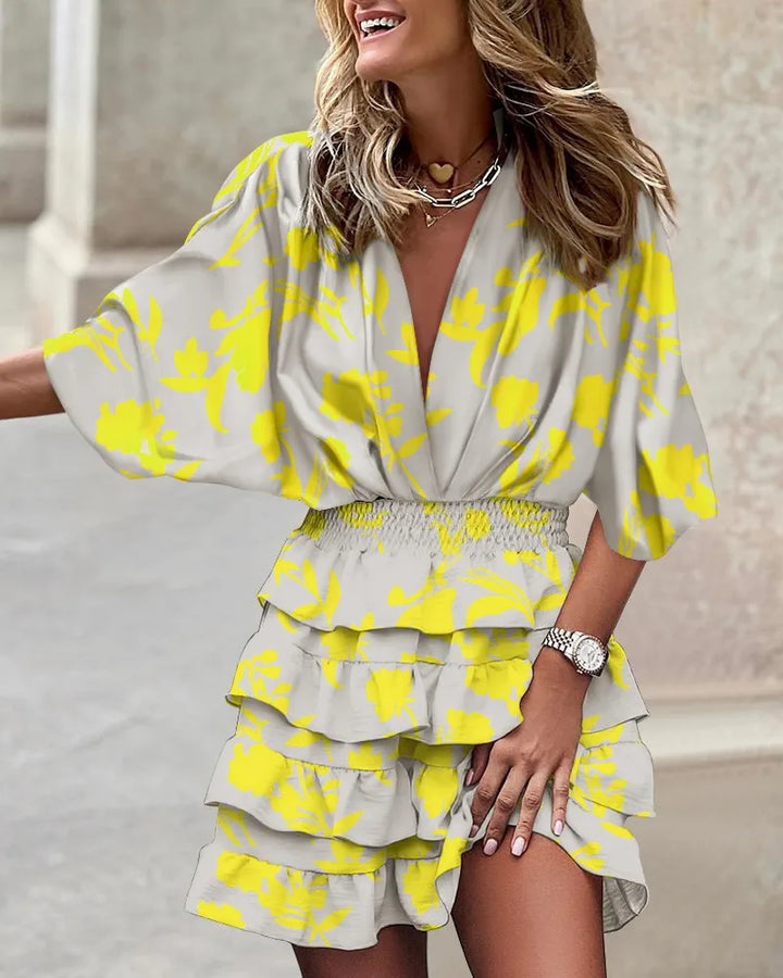 Caroline – Mini Robe Imprimée Stylée