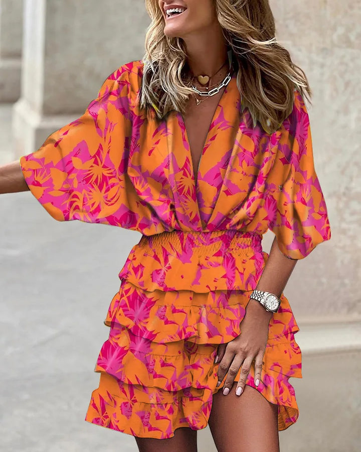Caroline – Mini Robe Imprimée Stylée