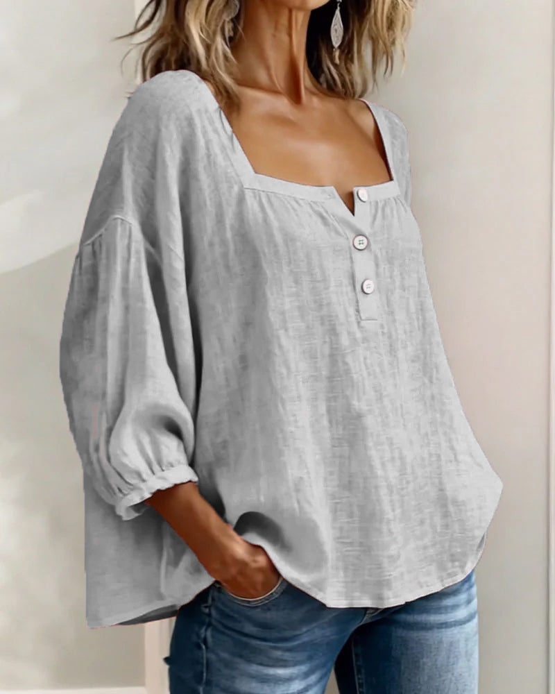Lin Élégant – Blouse en Lin Élégante