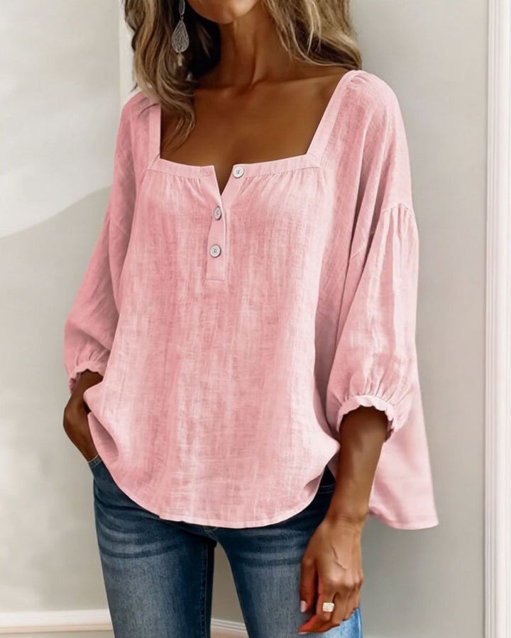 Lin Élégant – Blouse en Lin Élégante