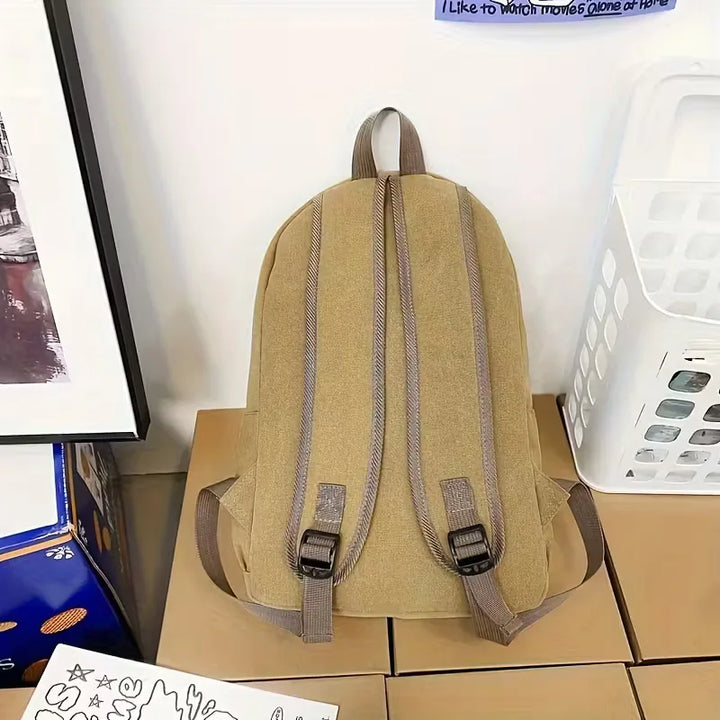 Sac à dos en toile avec poche avant