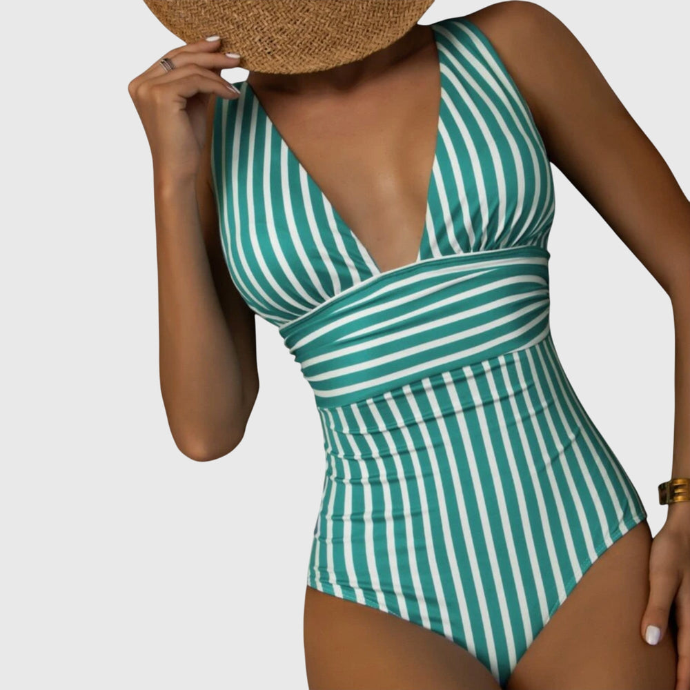 Rayures Maintien – Maillot de Bain Rayé à Armatures