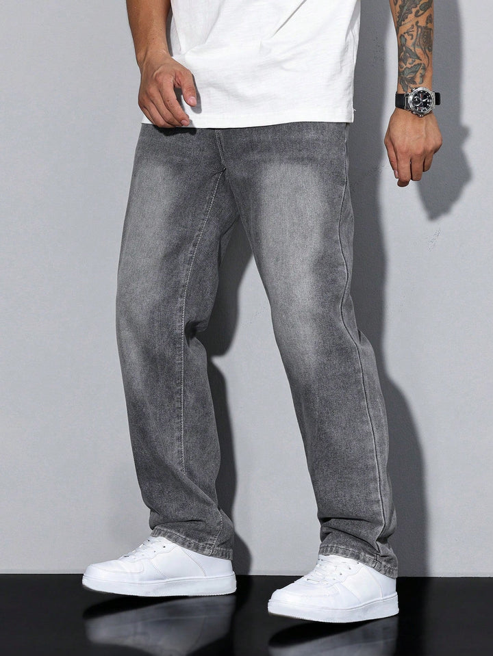 Daan – Jean Homme Uni Coupe Décontractée