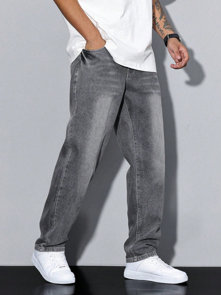 Daan – Jean Homme Uni Coupe Décontractée