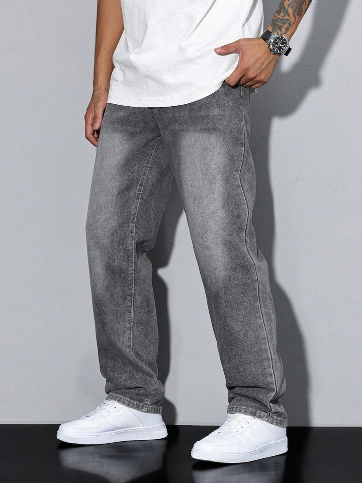 Daan – Jean Homme Uni Coupe Décontractée