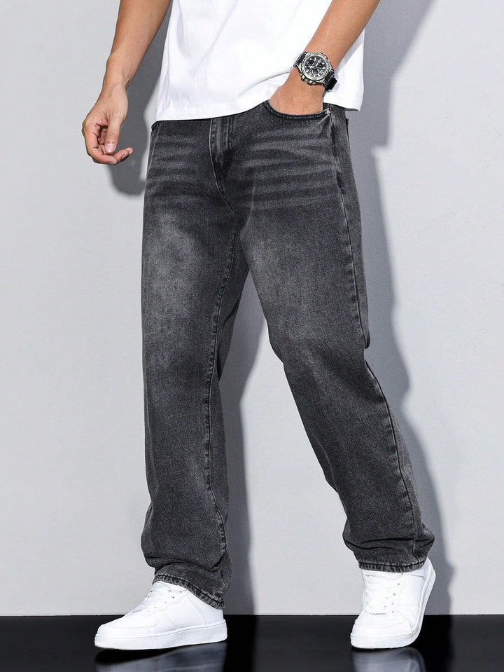 Daan – Jean Homme Uni Coupe Décontractée