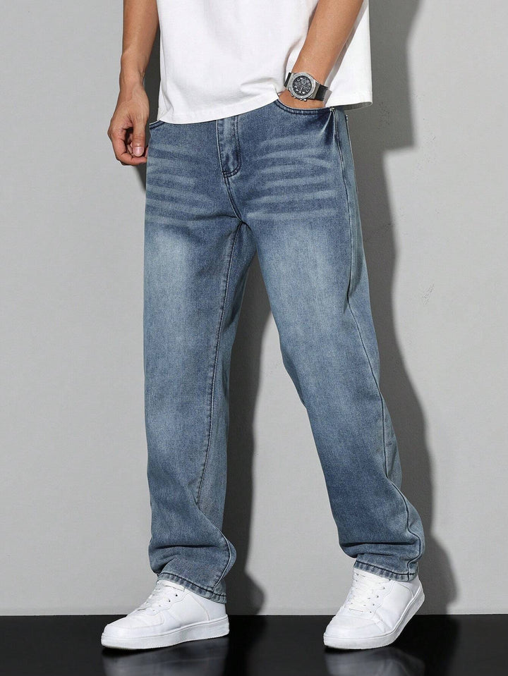 Daan – Jean Homme Uni Coupe Décontractée